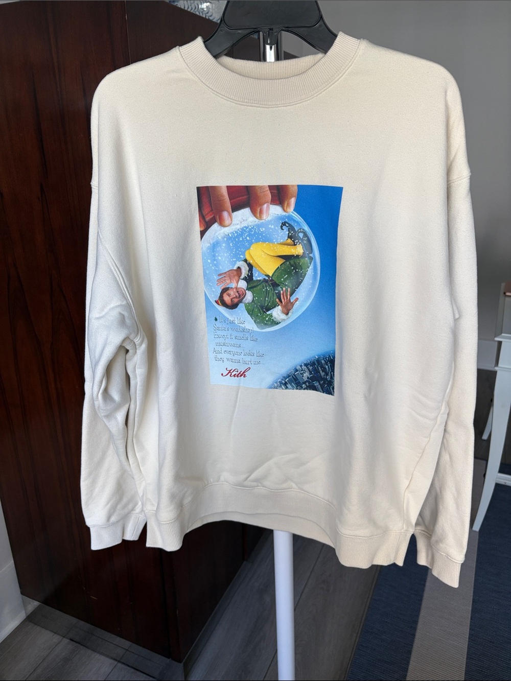 Kith ELF Cream Crewneck Sweater Sz M